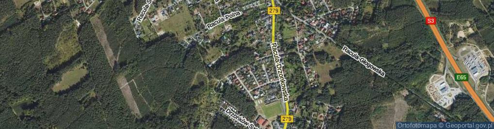 Zdjęcie satelitarne Racula-Wołyńska ul.